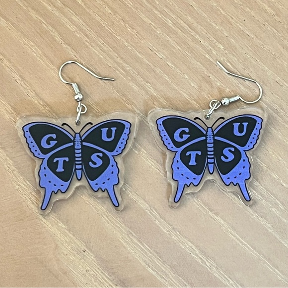 *NEW* OLIVIA RODRIGO Themed GUTS Butterfly Earrings - Picture 5 of 6